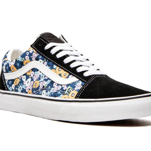 NEW! Vans Old Skool Floral Low Top - 5.5M/7W Black/Floral - Picture 1 of 7